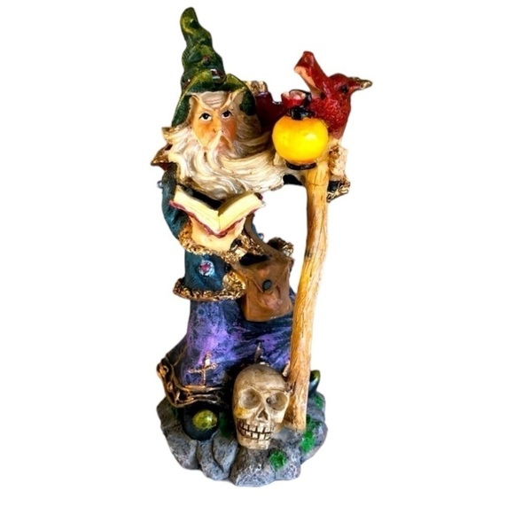 Vtg Resin Wizard Fantasy Figurine - Picture 1 of 5